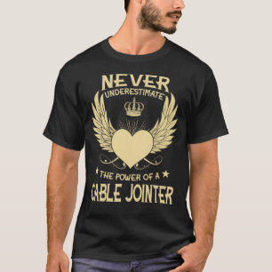 Camiseta Nunca Subestime A Potência De Um Cabo A/Um Junto