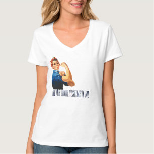 Camiseta Nunca subestime-me - poder da menina