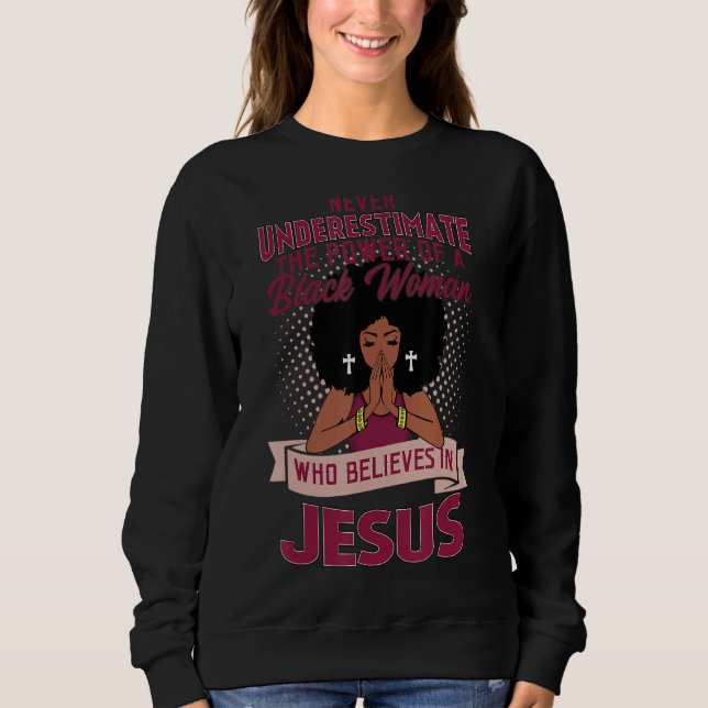 Camiseta Nunca Subestime O Poder Da Mulher Negra Belie (Frente)