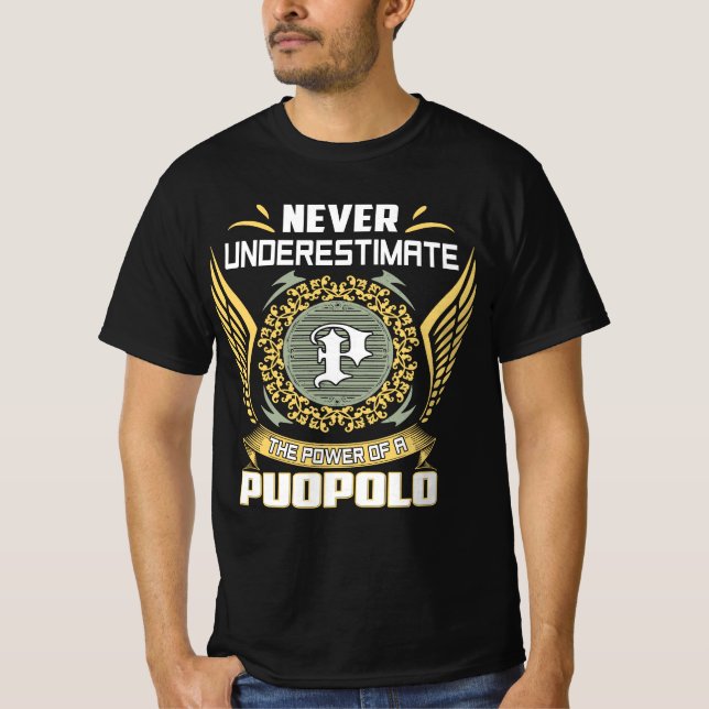 Camiseta Nunca Subestime O Poder De Um Puopolo (Frente)