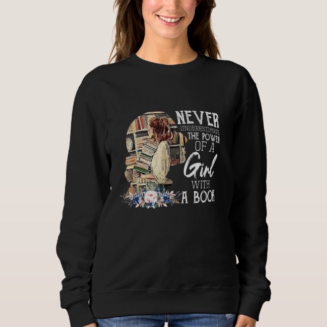 Camiseta Nunca Subestime O Poder De Uma Garota Com Um Boo (Frente)