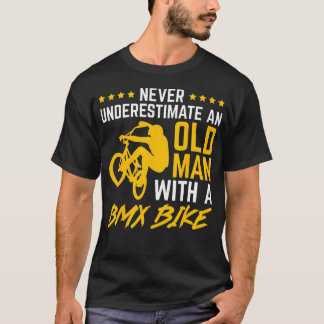 Camiseta Nunca Subestime Um Homem Velho Com Uma Bicicleta B