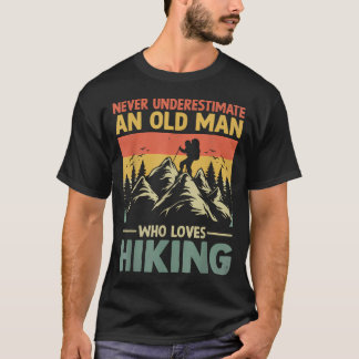 Camiseta Nunca Subestime um Homem Velho que Ama