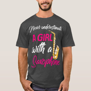 Camiseta Nunca Subestime Um Músico Saxofone Menino