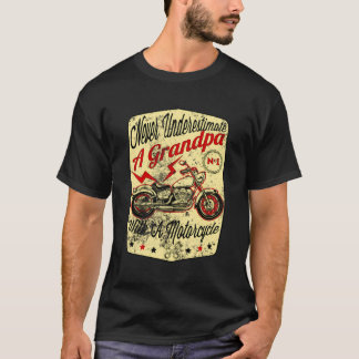 Camiseta Nunca Subestime Um Presente De Avô Para O Pai Bike