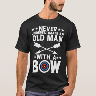 Camiseta Nunca subestime um presente de Pai do Velho Homem