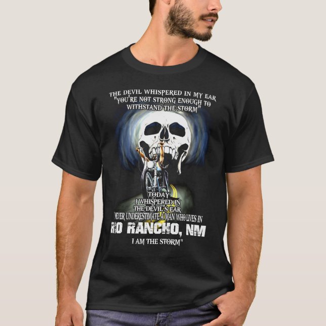 Camiseta Nunca subestime um RANCHO NM Man (Frente)
