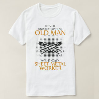 Camiseta Nunca subestime um trabalhador da Planilha de Meta