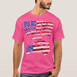 Camiseta Nunca subestime um velho com um jipe1