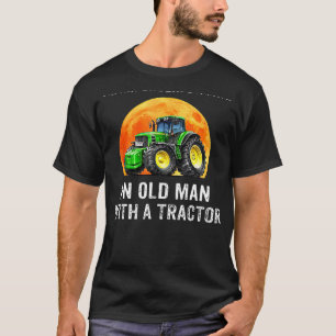 Camiseta Nunca Subestime Um Velho Com Um Trator
