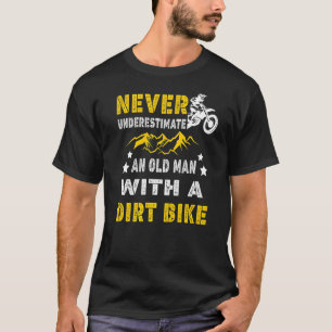 Camiseta Nunca Subestime Um Velho Com Uma Bicicleta De Suje