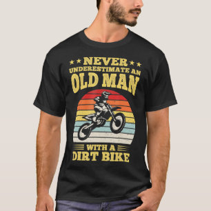 Camiseta Nunca Subestime Um Velho Com Uma Bicicleta De Suje