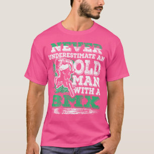 Camiseta Nunca Subestime Um Velho Com Uma Bmx