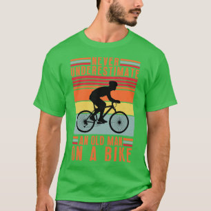 Camiseta Nunca subestime um velho numa bicicleta 14