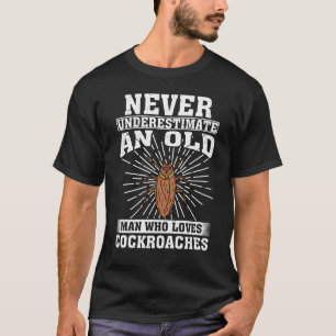 Camiseta Nunca Subestime Um Velho Que Adora Barata