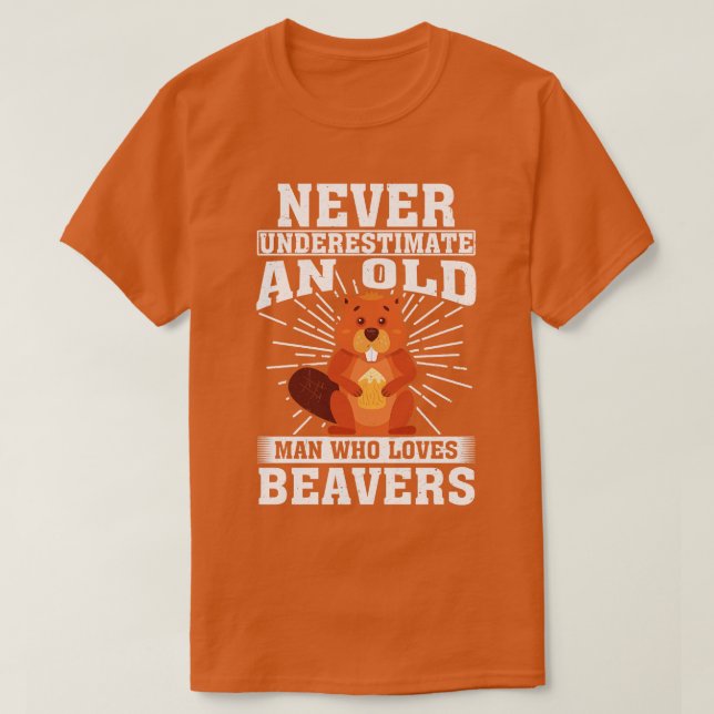 Camiseta Nunca Subestime Um Velho Que Ama Os Cavernas (Frente do Design)