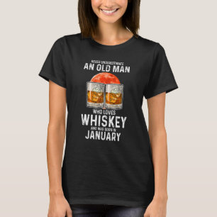 Camiseta Nunca Subestime Um Velho Que Ame Whiskey J
