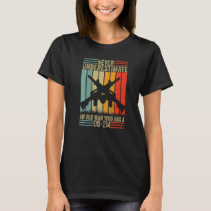 Camiseta Nunca Subestime Um Velho Que Tem um DD 214 Al