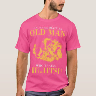 Camiseta Nunca Subestime Um Velho Que Treina Jiu-Jits