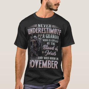 Camiseta Nunca subestime um vovô que era nascer em Nove