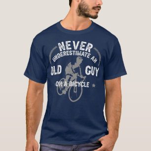Camiseta Nunca Subestime Uma Cara Velha Numa Bicicleta Engr
