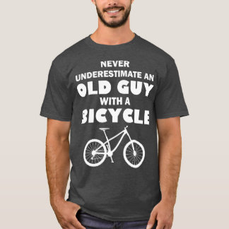 Camiseta Nunca Subestime Uma Cara Velha Numa Bicicleta Engr