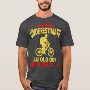 Camiseta Nunca Subestime Uma Cara Velha Numa Bicicleta Engr
