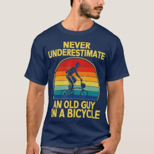 Camiseta Nunca Subestime Uma Cara Velha Numa Bicicleta Engr