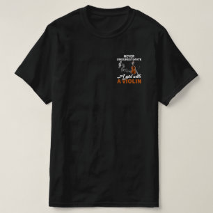 Camiseta Nunca Subestime Uma Garota Com Violino