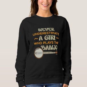 Camiseta Nunca Subestime Uma Garota Que Joga Banjo
