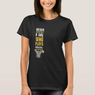 Camiseta Nunca Subestime Uma Garota Que Joga Pica De Basque