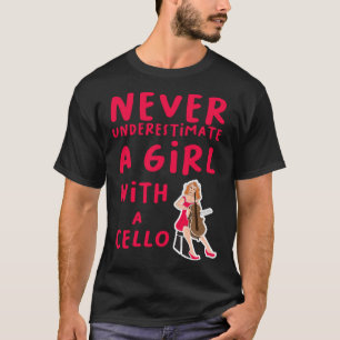 Camiseta Nunca Subestime Uma Rapariga Com Musi Musical Cell
