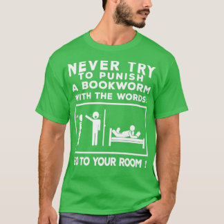 Camiseta Nunca tente punir um rato de biblioteca