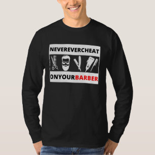 Camiseta Nunca Traia Seu Barbeiro Profissional e Hobby
