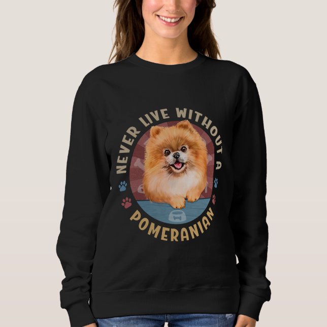 Camiseta Nunca Vive Sem Um Pó De Spitz Pomeraniano (Frente)