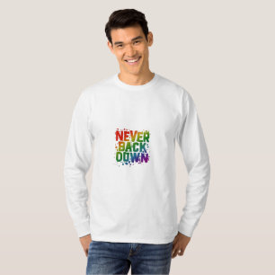 Camiseta Nunca voltar para baixo