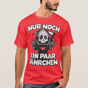 Camiseta Nur Noch Jahrchen Grim Reaper Skeleton Gótico Pret