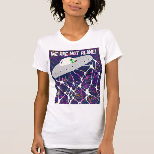 Camiseta Nuro de arte UFO UAP da nave alienígena