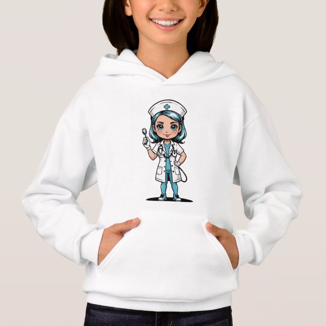Camiseta Nurse Hoodie Collection - Cozy Nursing Logos (Frente)