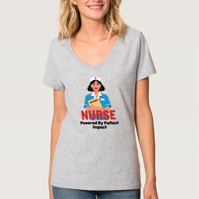Camiseta Nurse Powered by Patient Impact (Frente)