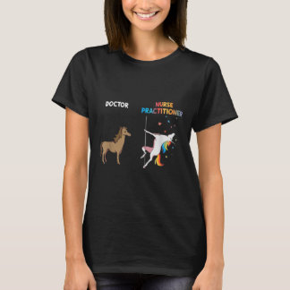 Camiseta Nurse Practitioner Unicorn Dancing Pole