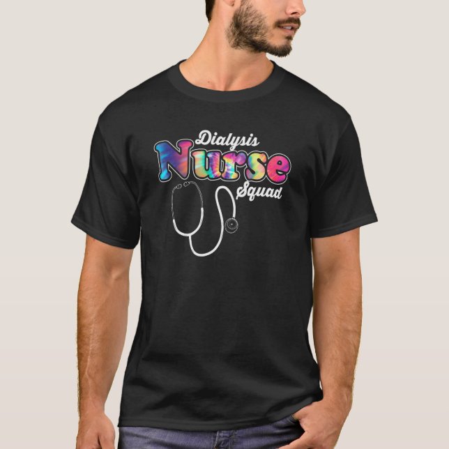 Camiseta Nurse Squad Stethoscope Nursing Dialysis Nurse (Frente)