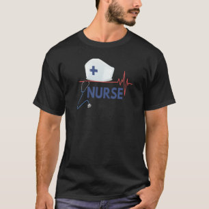 Camiseta Nurse  Stethoscope For Healthcare  Nurse Heartbeat