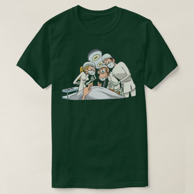 Camiseta Nurse Surgery Team with Doctors (Frente do Design)