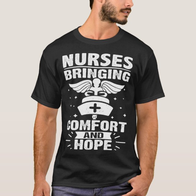 Camiseta Nurses Bringing Comfort and Hope (Frente)