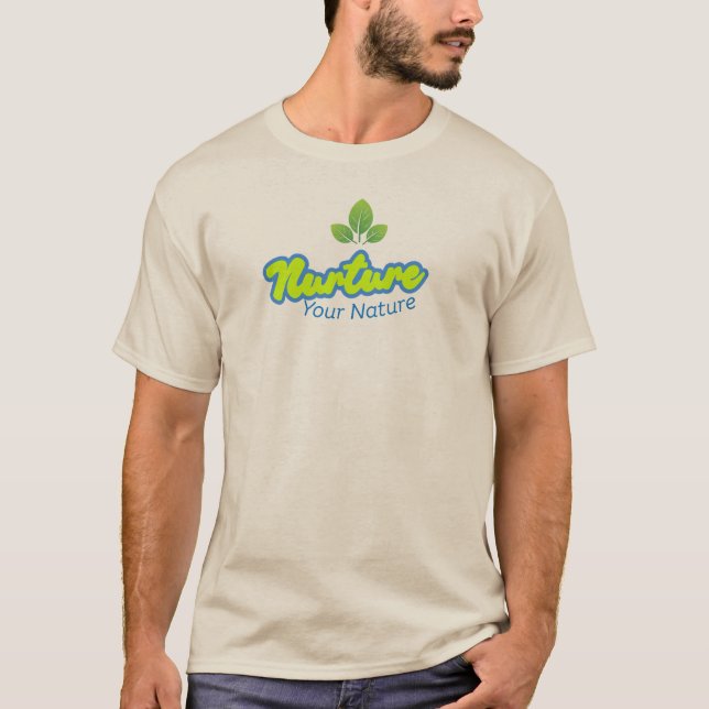 Camiseta Nurture Your Nature – Growth & Self-Care Quote Des (Frente)