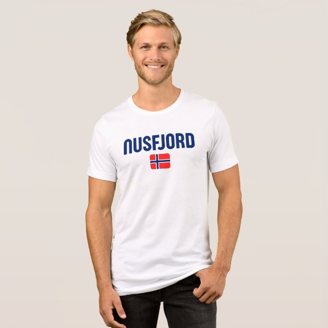 Camiseta NUSFJORD Norway Flag (Frente Completa)