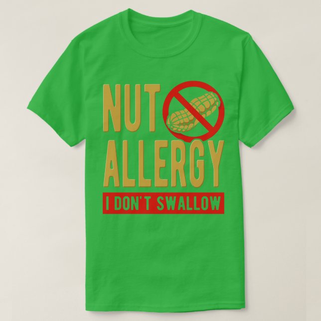 Camiseta Nut Alergia I Não Engole (Frente do Design)