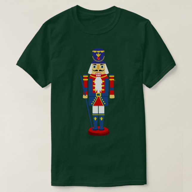 Camiseta Nutcracker Figura no Natal da Família (Frente do Design)