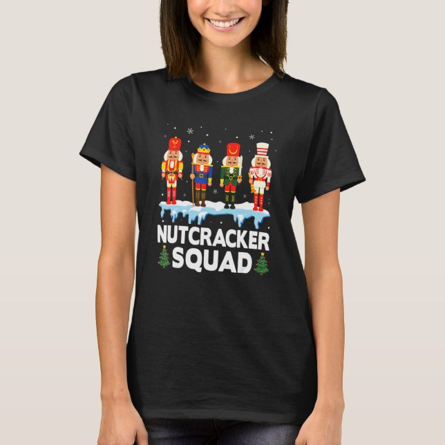 Camiseta Nutcracker Squad Ballet Dance Matching Family Chri (Frente)